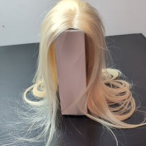 14 Inch 6x6 613 Human Hair Topper Swiss Lace Base Clip In Blonde No Bangs